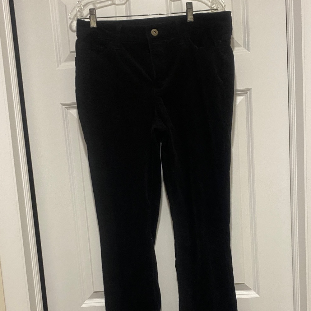 St. John's Bay Black corduroy Straight Leg Women's Pants